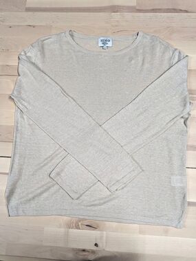 HIHO Brittany Sweater Gray Crew Neck Small
